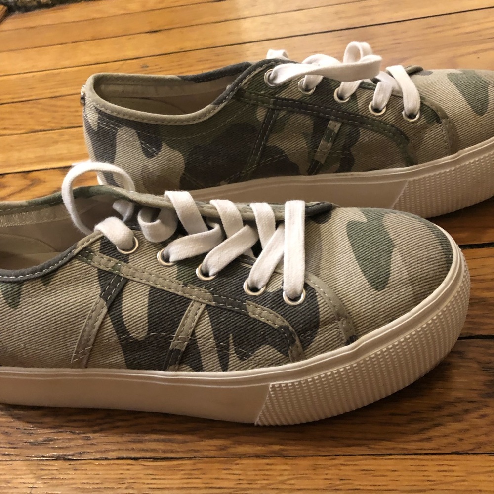 Camo Platform Sneakers - image 2